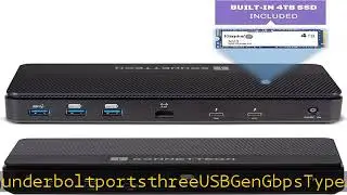Sonnet Echo 13 Thunderbolt 5 SSD Dock &ndash; Integrated 6000MB/s NVMe Storage, 4 Thunderbolt 5 Ports, 2.