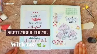 Journal With Me. 🌷🌷 #journal September theme journal with me.🌿🍃