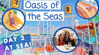 ROYAL CARIBBEAN - OASIS OF THE SEAS!  Cruise Vlog: Day 2 - At Sea | February 2020 | Family with Kids