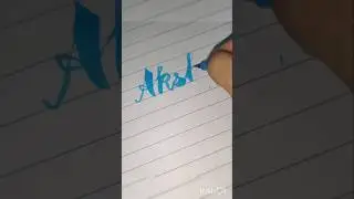 calligraphy _ #plssubscribe #ytshorts #calligraphy #commentyourname _ HS Calligraphy...