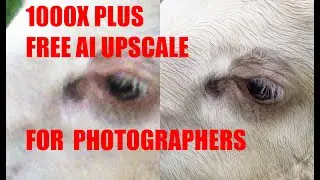 Photographer's dream : 1000x + AI upscale free and open source