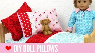 DIY Doll Bed Pillows for 18 inch Dolls