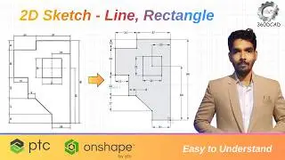 Учебное пособие PTC Onshape для начинающих | Создайте свой первый эскиз (пошаговое руководство по...