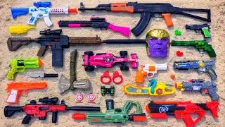 Collection Toys gun, Nerfgun, Watergun, Soft Bullet, Pistol, Ak-47, M-16, Machine Gun, Mobil Formula
