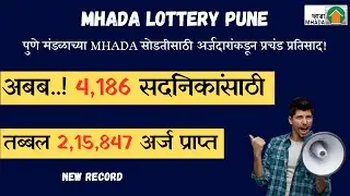 MHADA पुणे सोडत 2025: 4,186 घरांसाठी तब्बल 2.15 लाख अर्ज! नवा रेकॉर्ड