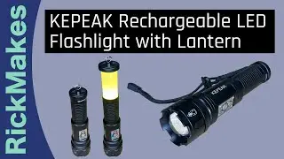 KEPEAK Rechargeable LED Flashlight with Lantern