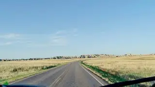 Scenic Drive Through Badlands National Park | Ambient Driving Sound 4K