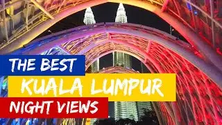 🇲🇾 Exploring Kuala Lumpur city at night | Petronas Twin Towers KLCC, Saloma Bridge