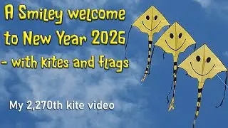 A Smiley welcome to New Year 2026 with kites and flags