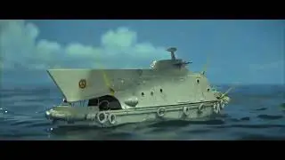 Giant Lobster (Ebirah) Destroys Boat