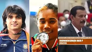 National Sports Award- Neeraj Chopra & Hima Das Coach Radhakrishnan Nair P gets Dronacharya Puraskar