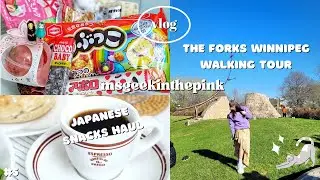 Weekend Vlog | Japanese Snacks Haul | Filipino Brunch | The Forks Winnipeg Walking Tour