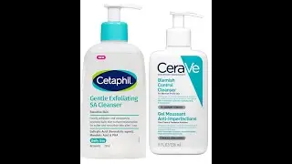 Cetaphil Gentle Exfoliating SA Cleanser Vs cerave blemish control cleanser #cetaphil 
