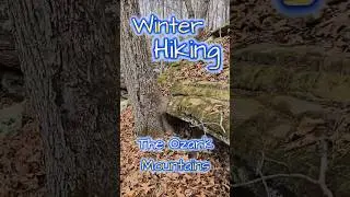 Hiking The Ozark Mountains In Winter #hiking #crunchingsounds #trekking  #shorts #asmr #winterhike
