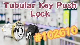 Tubular Key Push Lock #102610 | ABA Locks -compact | high-quality | durable | safety | Lock features