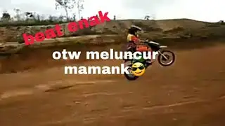 Aris wojoy coba naik honda Beat trail standar di sirkuit  cipatujah