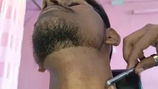 Young ASMR Barbar 20 Years  Boy First time Beard Set on his life in Pakistan🇵🇰🇵🇰 #fadehaircut