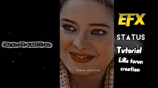 HOW TO MAKE EFX LYRICS STATUS VIDEO | LIKE TARUN CREATION | RM TECH