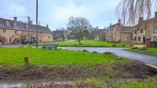 Peaceful Rainy Walk in Bledington ☔️ | Luxury Cotswolds Village Escape & Hidden Gem