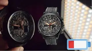 How To Charge Citizen Promaster Navihawk A-T Eco-Drive Pilot Watch When Battery Level Is Dead