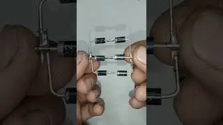 How to build rectifier bridge three phase with diode 5A #shorts #short