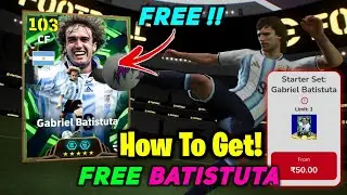 How To Get Free Epic Batistuta + 50 Coins 💥🤩 | Starter Set : Gabriel Batistuta In eFootball 2026