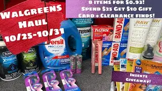 WALGREENS HAUL 10/25-10/31 EASY DEALS USING DIGITAL COUPONS + A GIVEAWAY!