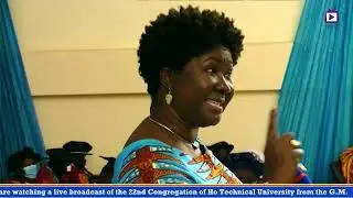 LINDA AMPAH GRACED 22ND CONGREGATION OF HO TECHNICAL UNIVERSITY AS GUEST SPEAKER #CONGREGATION #HTU