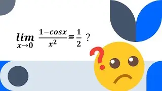 Démonstration de la limite trigonométrique : LIMx-o de (1-cosx)/x²=1/2