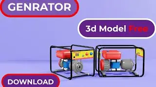 Generator 3d model #generator #blenderhinditutorials #youtube #freedownload #blender #shorts