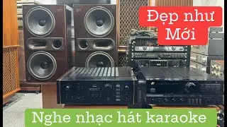 Đẹp Quá Amply Sansui 707Xdecade - Loa Pioneer she10 - Bộ Nghe Nhạc Hát Karaoke Cực Hay