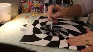 🌀 Painting an Optical illusion | Alice in Wonderland Ep 2 
