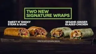 Stash Review's Subway Wraps Sweet N Smoky Steak & Guac And Sesame Ginger Glazed Chicken