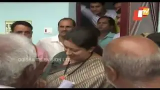 Union Minister Smriti Irani Attends Mass Baby Shower Event At Gauriganj