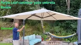 Awesome! Patio umbrella by Purple Leaf  - Amazon review
