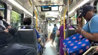 CTA On Board Riding 2022 Nova LFS Bus 8371 on Route 92 Foster from Broadway to Jefferson Park