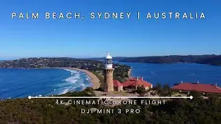 Scenic 4K Drone Flight Palm Beach, Sydney, Australia