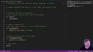 Pass And Return Variables Python