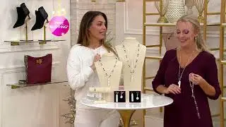 The Vintage Sparrow 3-in-1 Convertible Beaded Necklace & Bracelet Set on QVC