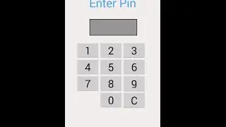 Simple Pin Lock - A clean UI Interface android pin lock
