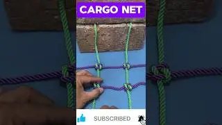How to Tie Cargo Net, Climbing Net & Crown Net: Step-by-Step Guide 🪢#cargonet #climbingknots #short