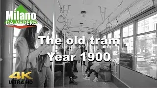 Walking in Milan Public Transportation Tour Tram build in 1900s (Old Tram) 4K 60fps - 2021