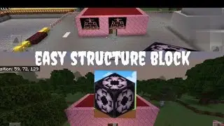 Minecraft structure block | Minecraft pe Bedrock edition
