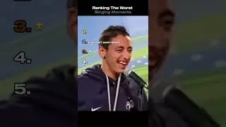 Ranking The Worst  Singing Moments #funnyshorts #singing