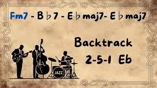 Backtrack Jazz 2-5-1 Standard in E♭ Major | Backing Track (110 BPM)