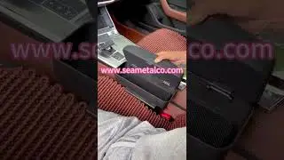 Car Seat Adjustable Armrest Storage Box, Car Seat Gap Armrest Storage Box with Heightening Pad