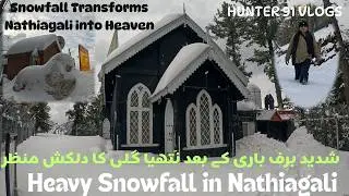 Nathiagali Covered in Heavy Snow | Romantic Winter Wonderland of Pakistan