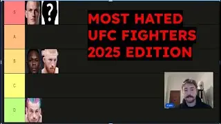 Most Hated UFC Fighters Tier List 2025 Edition