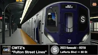 CMTZ's Fulton St Lines | R211A (S) Shuttle Train Drive | Lefferts Blvd &rarr; 80th Street