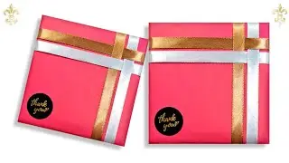 How to wrap a gift with woven ribbon | gift wrap ideas | gift wrapping | Gift Wrapping Land